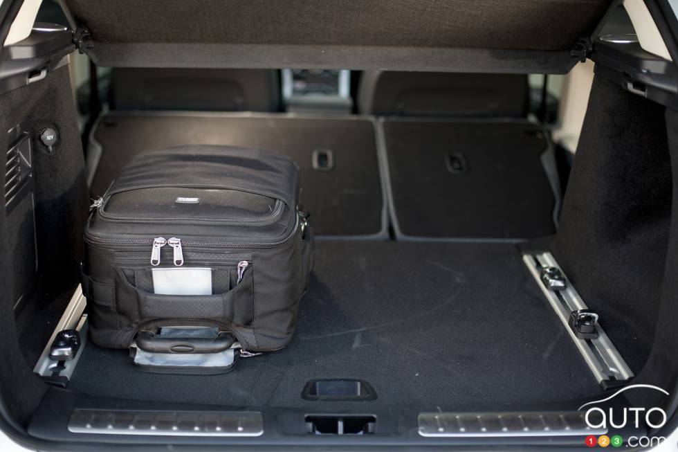 Cargo space with the rear bench seats folded down