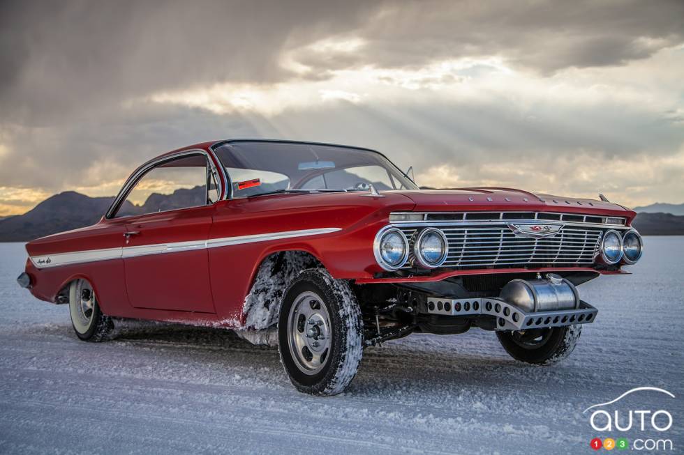 Gasser style cars have popular again, even at Bonneville as this