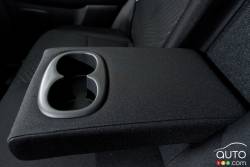 Rear center armrest with cup holders