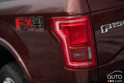 Feux arrière du Ford F-150 Lariat FX4 4x4 2016