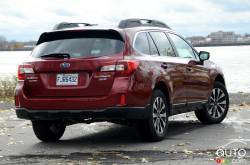 2016 Subaru outback rear 3/4 view