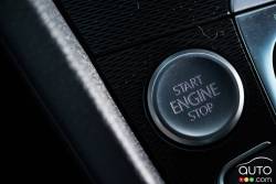 Bouton de démarrage et arrêt du moteur de la Volkswagen Golf GTI 2016