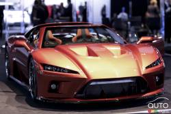 620 horsepower - It's mean, it's extremely powerful and it's made in America. The Falcon Motors F7 is a mid-engine supercar that boasts a carbon fibre body built on an aluminum and carbon fibre monocoque chassis.