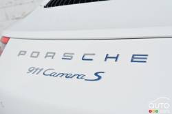 Écusson de la version de la Porsche 911 Carrera S cabriolet 2017