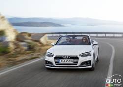 Vue de face de l'Audi A5 2017