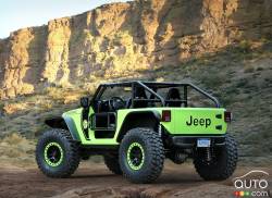 Vue 3/4 arrière Jeep Trailcat Concept