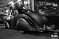 A gorgeous 1936 Ford custom sprayed in satin black.