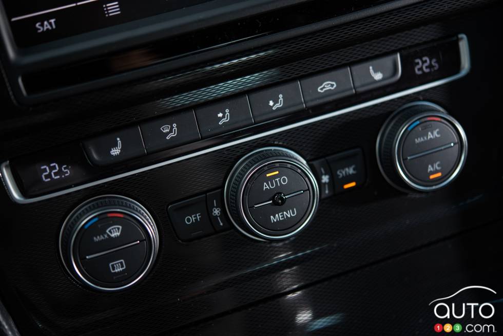 Contrôle du système de climatisation de la Volkswagen Golf GTI 2016