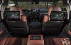 Banquette arrière du Lexus LX 570 2016