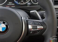 2016 BMW 340i xDrive steering wheel mounted audio controls