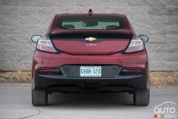 Vue arrière de la Chevrolet Volt 2016