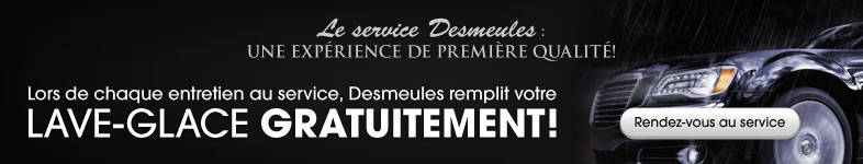 Remplissage gratuit de lave-glace lors de chaque entretien au service