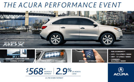 Acura  Lease on Acura Promotions   Deals   Rebates   Toronto   Acura Sherway