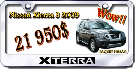 NISSAN XTERRA S 2009 - PAQUET NISSAN L�VIS, QU�BEC