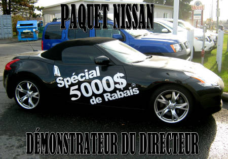 NISSAN 370Z ROADSTER - PAQUET NISSAN � L�VIS, QU�BEC