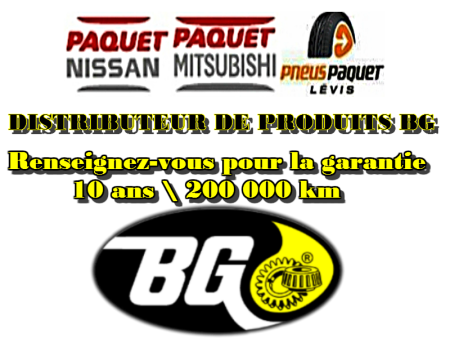PRODUITS BG - PAQUET NISSAN � L�VIS, QU�BEC