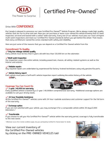 Why Buy Kia Certified Preowned Vehicle! Find out here!