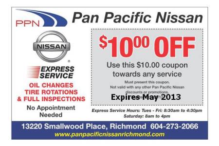 Express Service Coupon