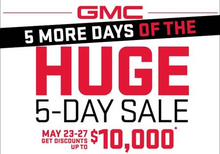 GMC Huge 5 Day Sale!