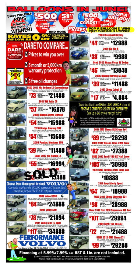 Used Vehicle Blowout with Balloons in June!
