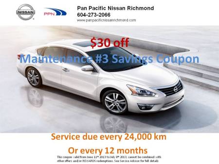 $30 off Maintenance #3 coupon