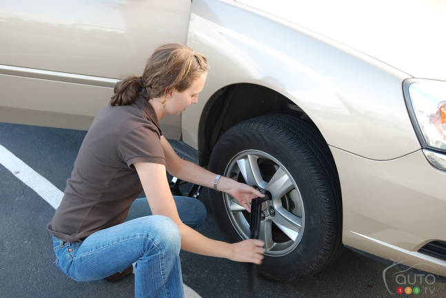 Changing tire Changing tire