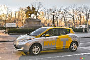 Des taxis Nissan LEAF à New York