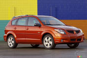 Pontiac Vibe 2003-2004: rappel de 20 598 véhicules