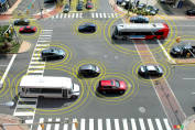 Cars and infrastructure that "talk" to each other 