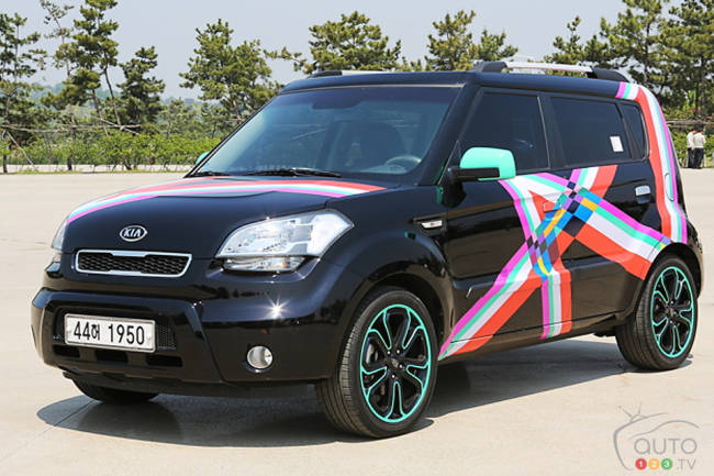 Colourful Kia Souls Pay Tribute To Nora Noh