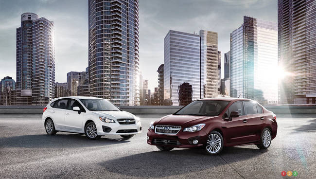 Subaru Impreza 2013 vue 3/4 avant Subaru Impreza 2013 vue 3/4 avant