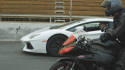 2012 Lamborghini Aventador vs 2011 Kawasaki ZX-10R Video