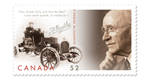 Le fondateur de GM Canada sur un timbre-poste