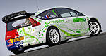 Citroën unveils green C4 WRC HYmotion4 rally car at Paris Motor Show