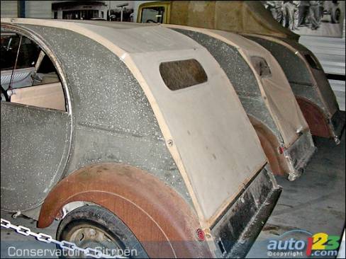 The prototypes of the 2CV.
