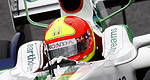F1 Brésil: Rubens Barrichello porte un casque différent