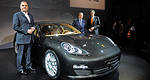 Porsche Panamera four-door sports car debuts today