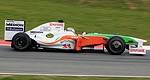 F1: Tonio Liuzzi drives Force India car at UK airport