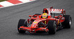 F1: Valentino Rossi and Felipe Massa drive Ferrari F2008 car in Barcelona (+photos)