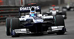 F1: Rubens Barrichello's Williams suffered a suspension failure
