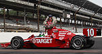 IRL: Dario Franchitti received a big cheque for his afternoon of work at Indy