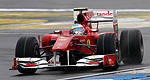 F1: Fernando Alonso beats Sebastian Vettel on a dry track at Hockenheim