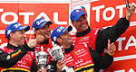 Michael Waltrip's GT2 Ferrari on podium at Spa 24 Hours