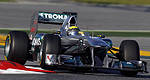 Mercedes GP Formula 1 car taken into pieces