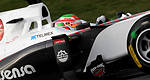 F1: Sergio Perez puts the Sauber C30 on top of the timing sheets