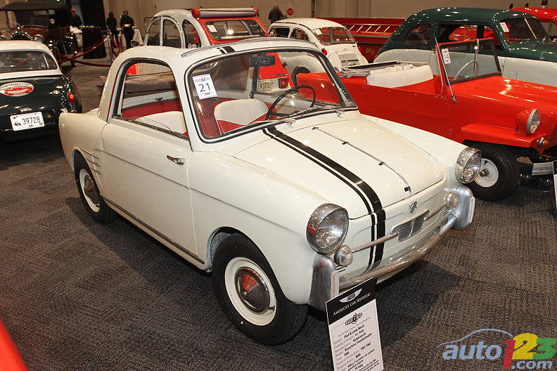 Based on the original Fiat 500, the Autobianchi was an Italian model available in all shapes and sizes, including a sedan, a convertible and a wagon. The 499-cc, rear-mounted engine produced 18 hp. (Photo: Luc Gagné/Auto123.com)