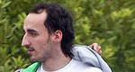 Photos of Robert Kubica leaving the medical clinic