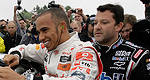 Videos of Tony Stewart and Lewis Hamilton trading cars