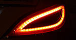 Taillights in the dark