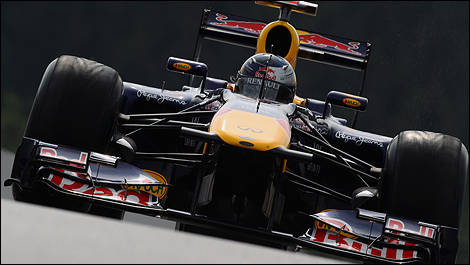 The Red Bull-Renault of Sebastian Vettel at Spa. (Photo: Red Bull)